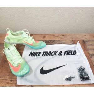 Nike Zoom Victory 5 XC Men's Barely Volt Hyper NEW Cleats/Spikes/Bag